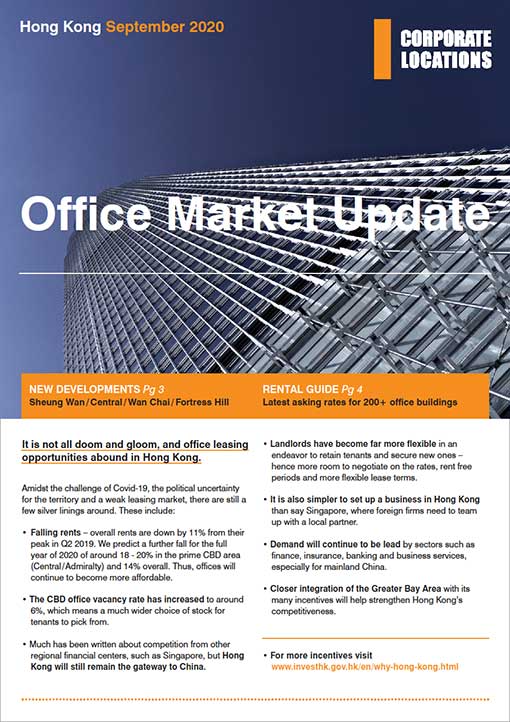 Hong Kong Office Market Update Sep 2020