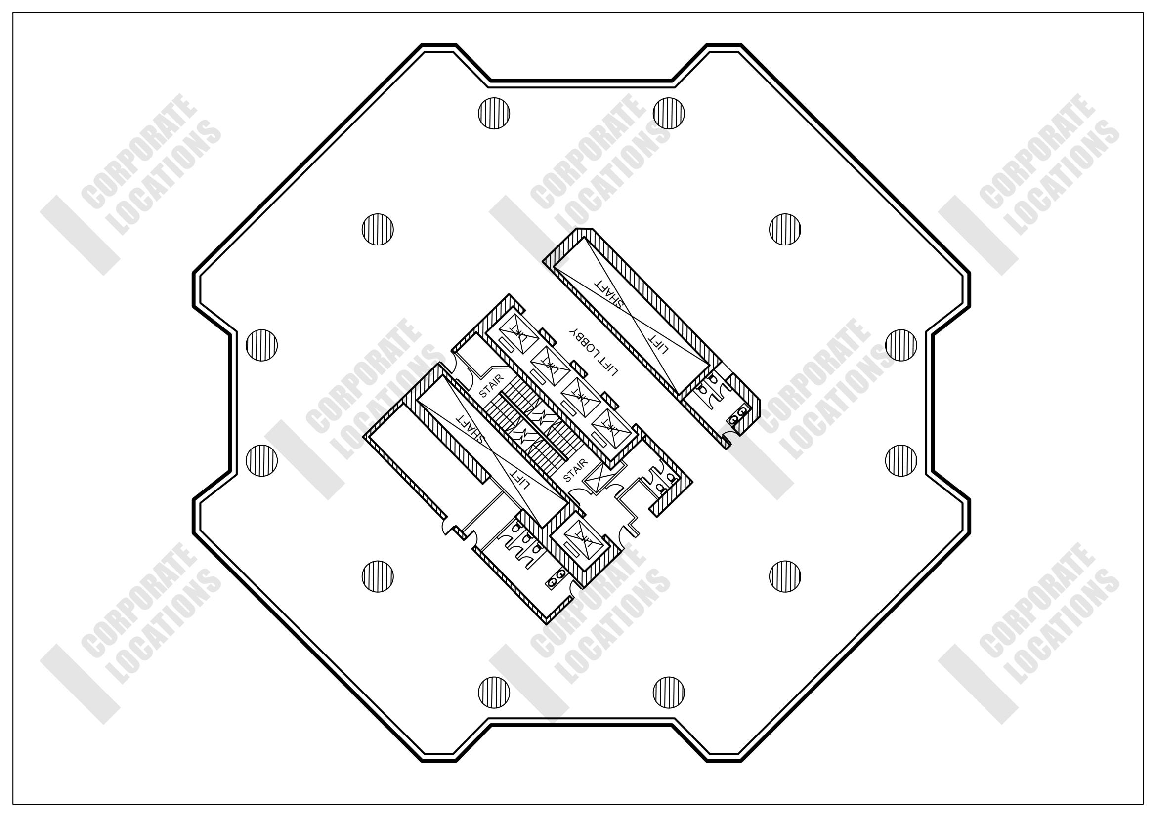 Floorplan Lippo Centre, Tower 1