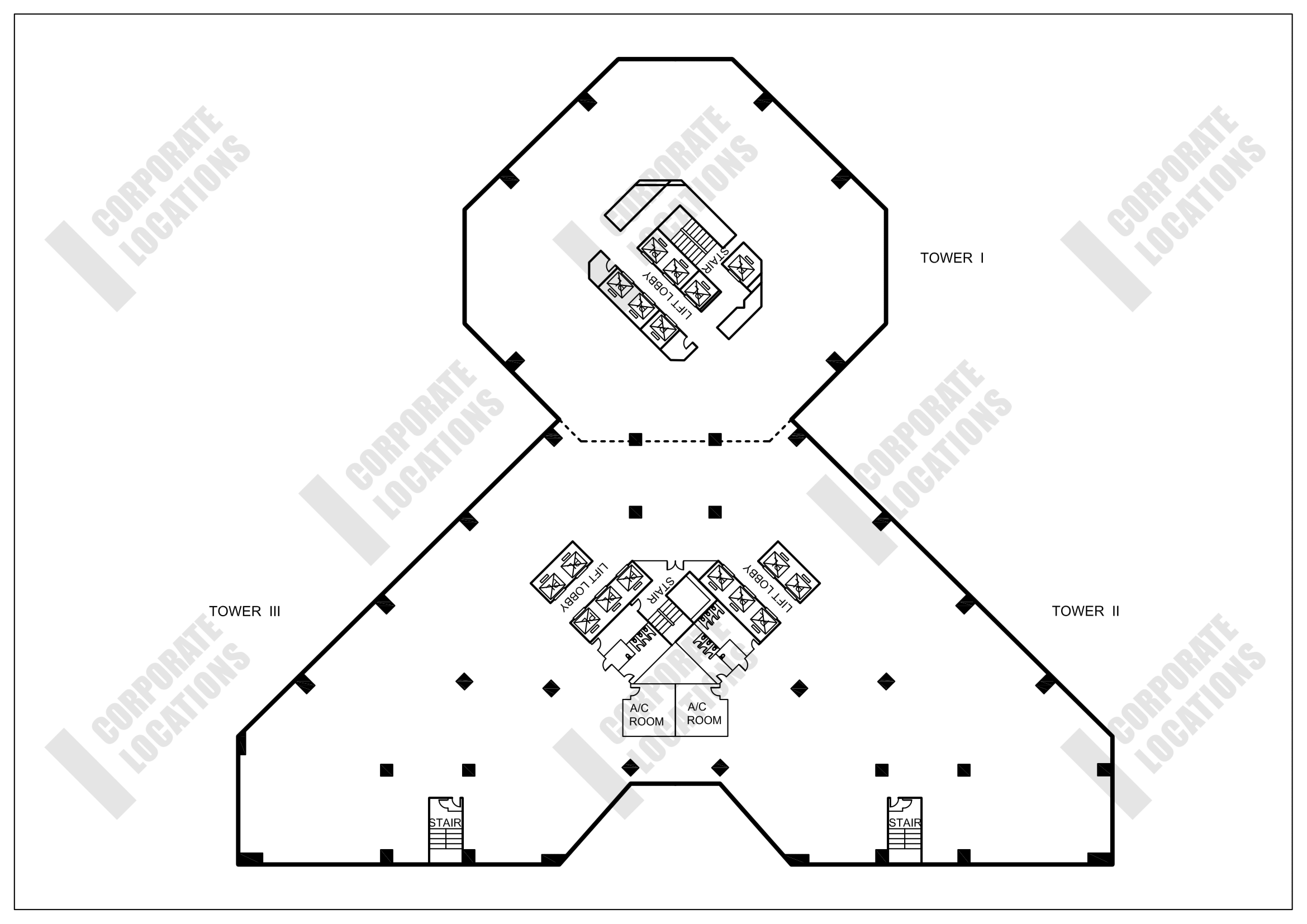 Floorplan Enterprise Square Tower 1