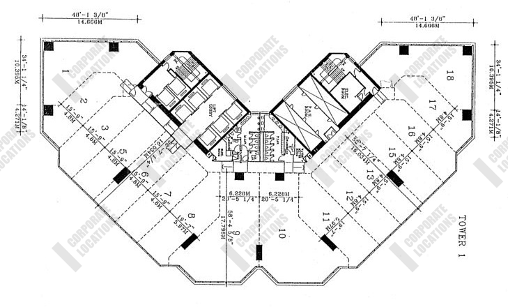 Floorplan Millennium City 1 - Tower 1