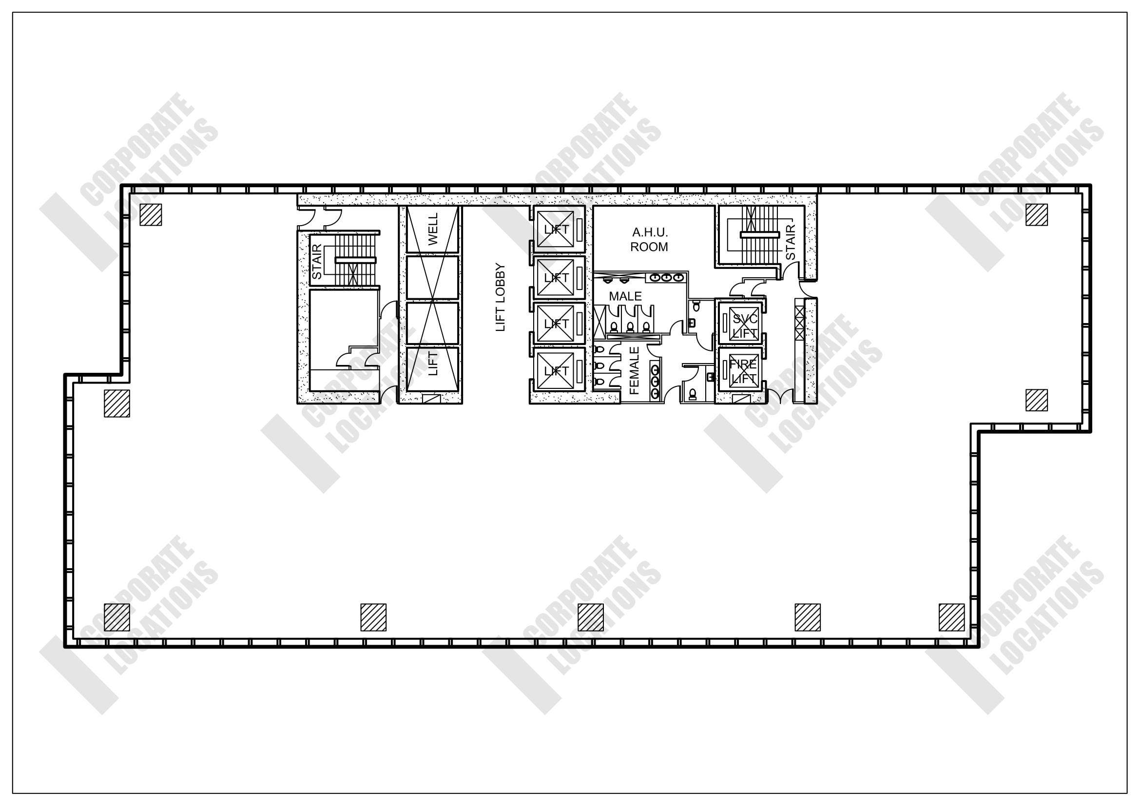 Floorplan AXA Tower, Landmark East